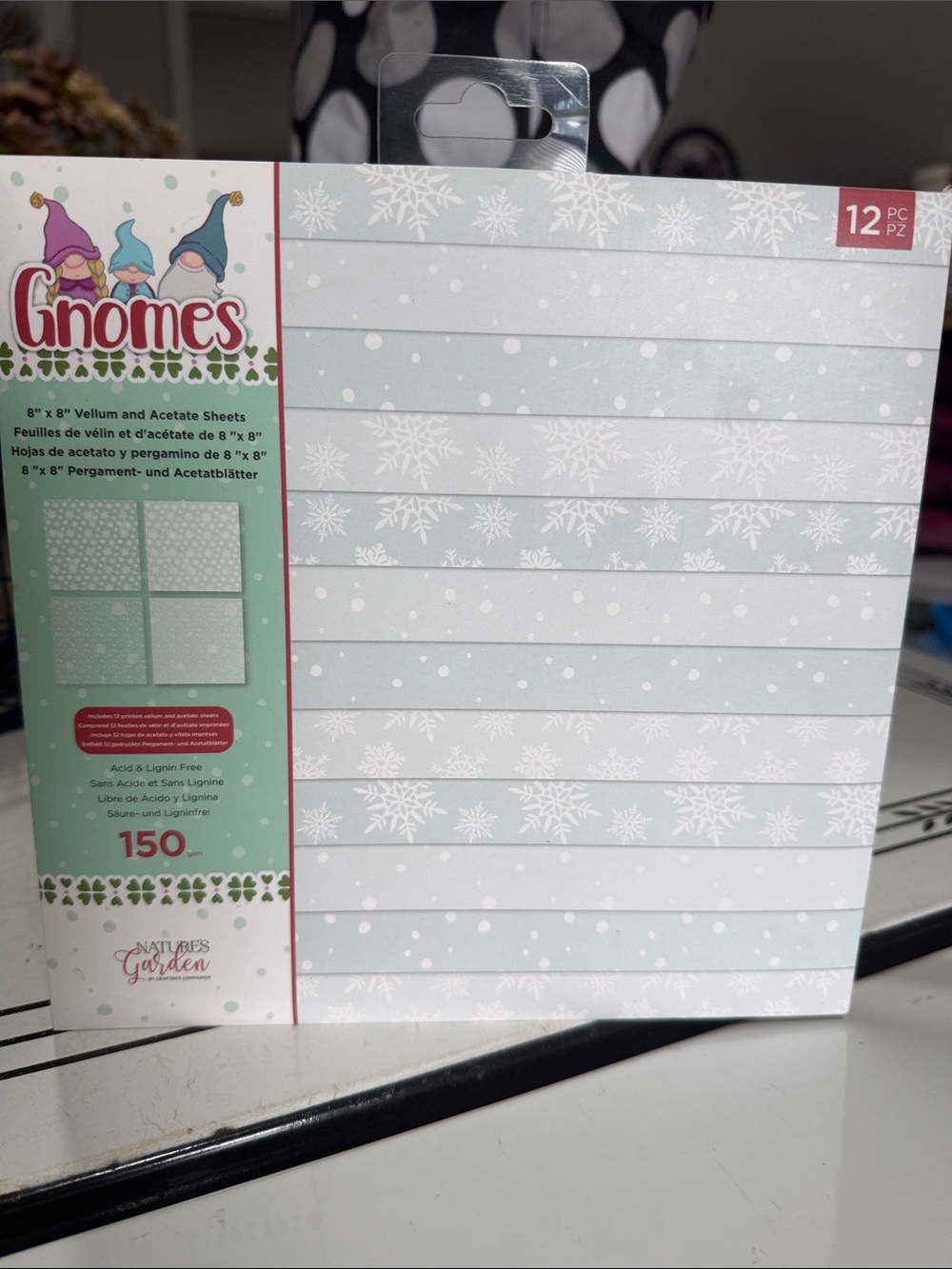 Crafters Companion Gnomes Vellum and Acetate Sheets